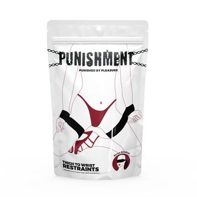Фіксатори для руки та стегна Punishment &ndash; Thigh to Wrist Restraints &ndash; Black SX2230 фото