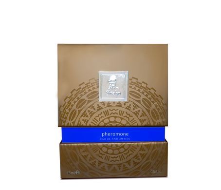 Духи з феромонами чоловічі SHIATSU Pheromone Fragrance men darkblue, 15 мл HOT67140 фото