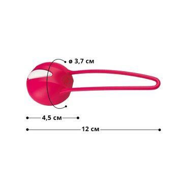 Вагінальна кулька Fun Factory SMARTBALL UNO, червона, одинарна, діаметр 3,6 см SX0958 фото