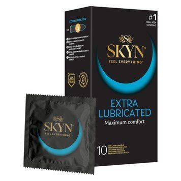 Безлатексні преміум-презервативи SKYN Extra Lubricated 10 шт, на 40&thinsp;% більше змазки SX4884 фото