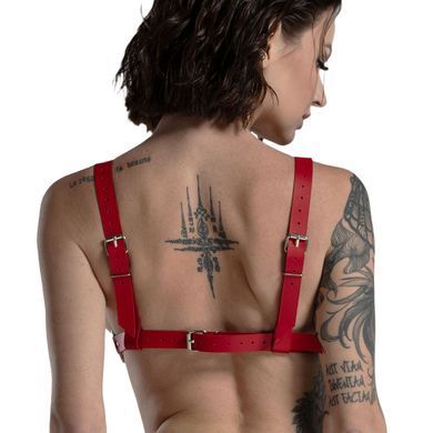 Ліф з натуральної шкіри Feral Feelings - Bikini Top Red SO9422 фото