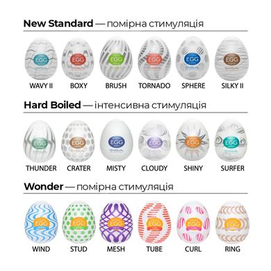 Набір мастурбаторів-яєць Tenga Egg Wonder Pack (6 яєць) SO5500 фото