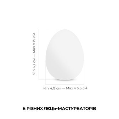 Набір мастурбаторів-яєць Tenga Egg Wonder Pack (6 яєць) SO5500 фото