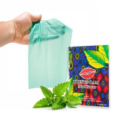 Латексна серветка Latex Dental Dams Mint 1 шт SX1262 фото