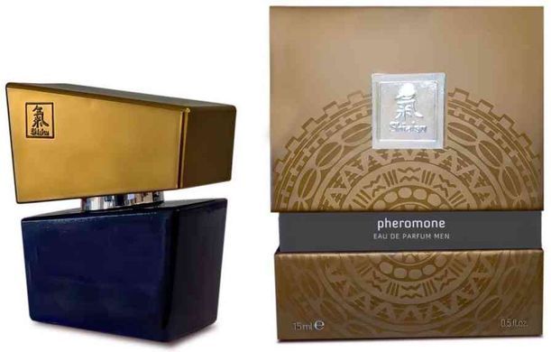 Духи з феромонами чоловічі SHIATSU Pheromone Fragrance men grey, 15 мл HOT67141 фото