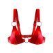 Ліф з натуральної шкіри Feral Feelings - Bikini Top Red SO9422 фото 1