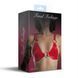 Ліф з натуральної шкіри Feral Feelings - Bikini Top Red SO9422 фото 4