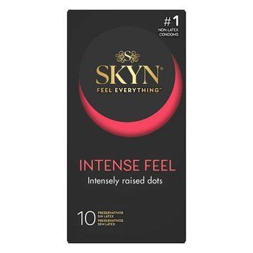 Безлатексні преміум-презервативи SKYN Intense Feel 10 шт, точковий рельєф SX2385 фото
