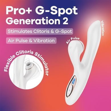 Вакуумний вібратор-кролик Satisfyer Pro+ G-Spot Generation 2 Wihte (м'яте паковання!!!) SX4315-R фото
