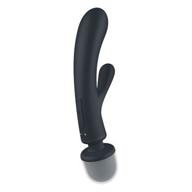 Вібратор-кролик з вібромасажером Satisfyer Triple Lover Grey, 3 мотори SO8789 фото