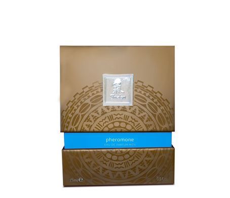 Духи з феромонами чоловічі SHIATSU Pheromone Fragrance men lightblue, 15 мл HOT67142 фото