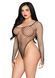 Боді Leg Avenue High-Cut Industrial Net Bodysuit One Size Black SX4990 фото 1
