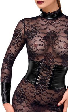 Сукня Noir Handmade F375 Noirelle Lace Corset Midi dress XS SX4113 фото