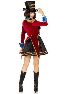 Костюм дресирувальниці Leg Avenue Ringmaster Costume M, сукня, капелюх SO9194 фото