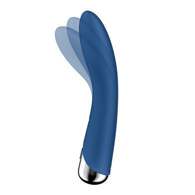 Вібратор точки G з обертанням Satisfyer Spinning Vibe 1 Blue, 2 мотори SX0559 фото