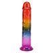 Дилдо Doc Johnson Crystal Jellies - 8.5 Inch Сlassic Dong - Rainbow SX4440 фото 1