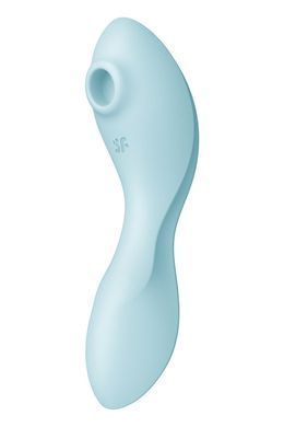 Вакуумний смарт-стимулятор із вібрацією Satisfyer Curvy Trinity 5 (Blue) (м'яте паковання!!!) SO6726-R фото