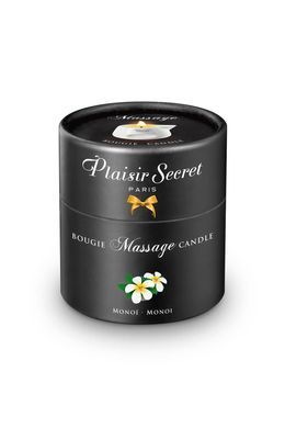 Масажна свічка Plaisirs Secrets Monoi (80 мл) подарункове паковання, керамічний посуд SX4868 фото