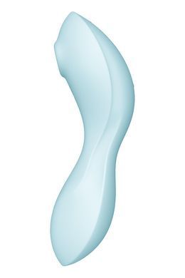 Вакуумний смарт-стимулятор із вібрацією Satisfyer Curvy Trinity 5 (Blue) (м'яте паковання!!!) SO6726-R фото