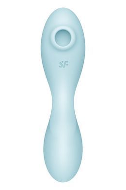Вакуумний смарт-стимулятор із вібрацією Satisfyer Curvy Trinity 5 (Blue) (м'яте паковання!!!) SO6726-R фото
