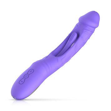 Вібратор Good Vibes Only - Flax Vibrating Dildo with G-Spot Stimulator SX3064 фото