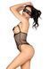 Боді з маскою Leg Avenue Cupless Zip Teddy & Crotchless Mask Black L SX4991 фото 3