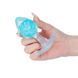 Анальна пробка Liebe Seele Icecream-shaped Crystal Anal Plug - Blue Medium SX4863 фото 3