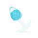 Анальна пробка Liebe Seele Icecream-shaped Crystal Anal Plug - Blue Medium SX4863 фото 1