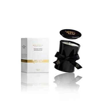 Масажна свічка YESforLOV MASSAGE CANDLE with titillating scent 120 г, пряний аромат, віск + олії SX4535 фото