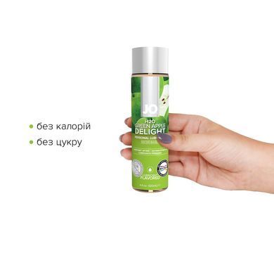 Змазка на водній основі JO H2O &mdash; Green Apple (120 мл) без цукру, рослинний гліцерин SO1677 фото