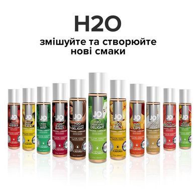 Змазка на водній основі JO H2O &mdash; Green Apple (120 мл) без цукру, рослинний гліцерин SO1677 фото