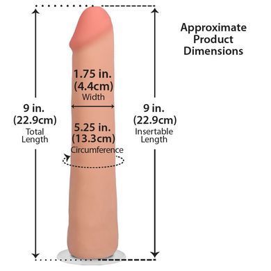 Фалоімітатор Doc Johnson The Realistic Cock ULTRASKYN - 9 Inch Vanilla SX4473 фото