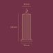 Свічка низькотемпературна червона Low temperature wax candle 150г U60912 фото 6