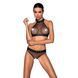 Білизна з відкритим доступом Passion MOONLIGHT SET S/M black, топ, стрінги SO8452 фото 1
