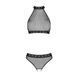 Білизна з відкритим доступом Passion MOONLIGHT SET S/M black, топ, стрінги SO8452 фото 3