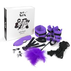 BDSM-набір Art of Sex – Soft Touch BDSM Set, фіолетовий, 9 предметів SO6600 фото