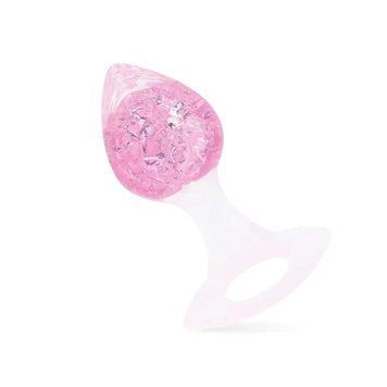 Анальна пробка Liebe Seele Heart-shaped Crystal Anal Plug - Pink Medium SX4865 фото