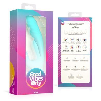 Вібратор-кролик із вагінальним відростком Good Vibes Only &ndash; Lisa Thrusting Rabbit Vibrator with G-Spot Stimulator SX3066 фото