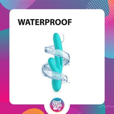 Вібратор-кролик із вагінальним відростком Good Vibes Only &ndash; Lisa Thrusting Rabbit Vibrator with G-Spot Stimulator SX3066 фото