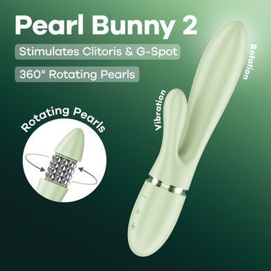 Вібратор-кролик Satisfyer Pearl Bunny 2 Light Green SX3829 фото
