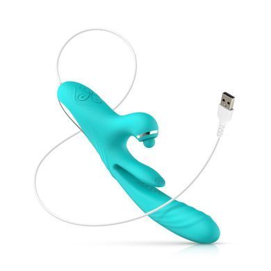 Вібратор-кролик із вагінальним відростком Good Vibes Only &ndash; Lisa Thrusting Rabbit Vibrator with G-Spot Stimulator SX3066 фото
