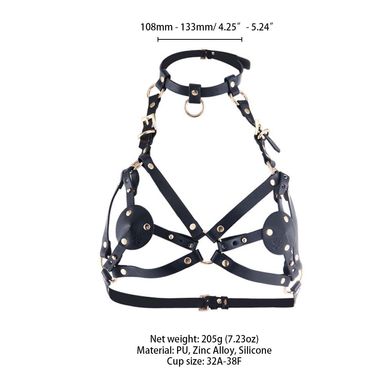 Портупея на груди LOCKINK SEVANDA Queen Chest Harness with Removable Bra SX0873 фото