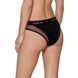 Трусики з прозорою вставкою Passion PS002 PANTIES XL, black SO4194 фото 2