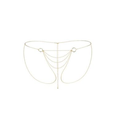 Ланцюжок-трусики Bijoux Indiscrets Magnifique Bikini Chain – Gold, прикраса для тіла SO2662 фото