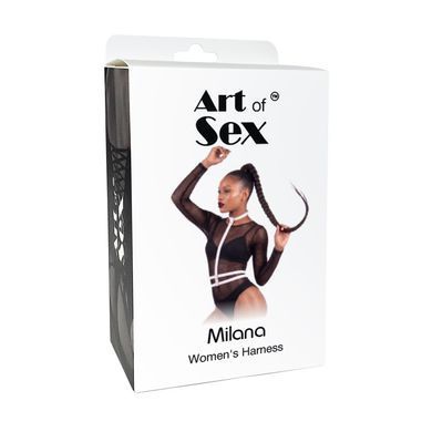 Жіноча портупея Art of Sex - Milana, екошкіра, розмір XS-2XL, колір чорний SX4669 фото