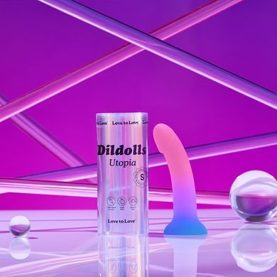 Дилдо з кольоровим градієнтом Love To Love DILDOLLS - UTOPIA S ультрам'який SX2848 фото