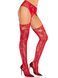 Колготки Leg Avenue Net Stockings with Attached Garter Belt One Size Red SX2751 фото 1