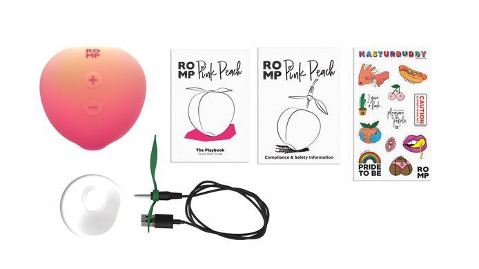 Вакуумний кліторальний стимулятор Romp Pink Peach SX4803 фото