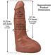 Фалоімітатор, що кінчає Doc Johnson The Realistic Cock ULTRASKYN - Squirting 9,5 Inch Caramel SX4471 фото 10