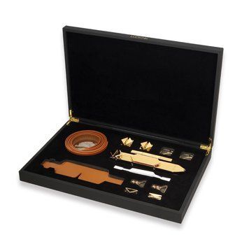 БДСМ-набір LOCKINK Teasing & Impact-Play Set, коричневий, маска, кляп, затискачі для сосків, тиклер, шльопалка SX0824 фото